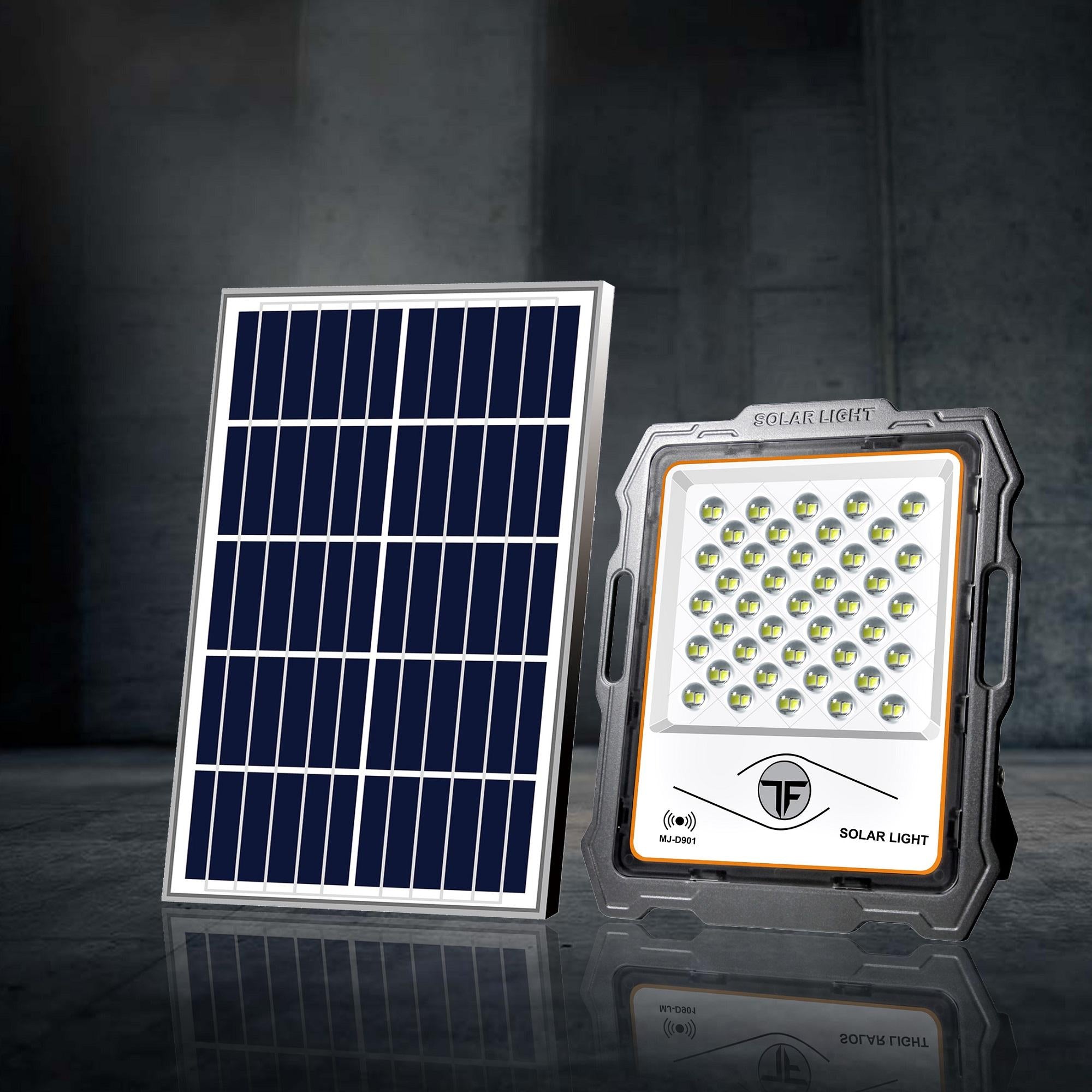 Proiector cu panou solar si senzor de miscare