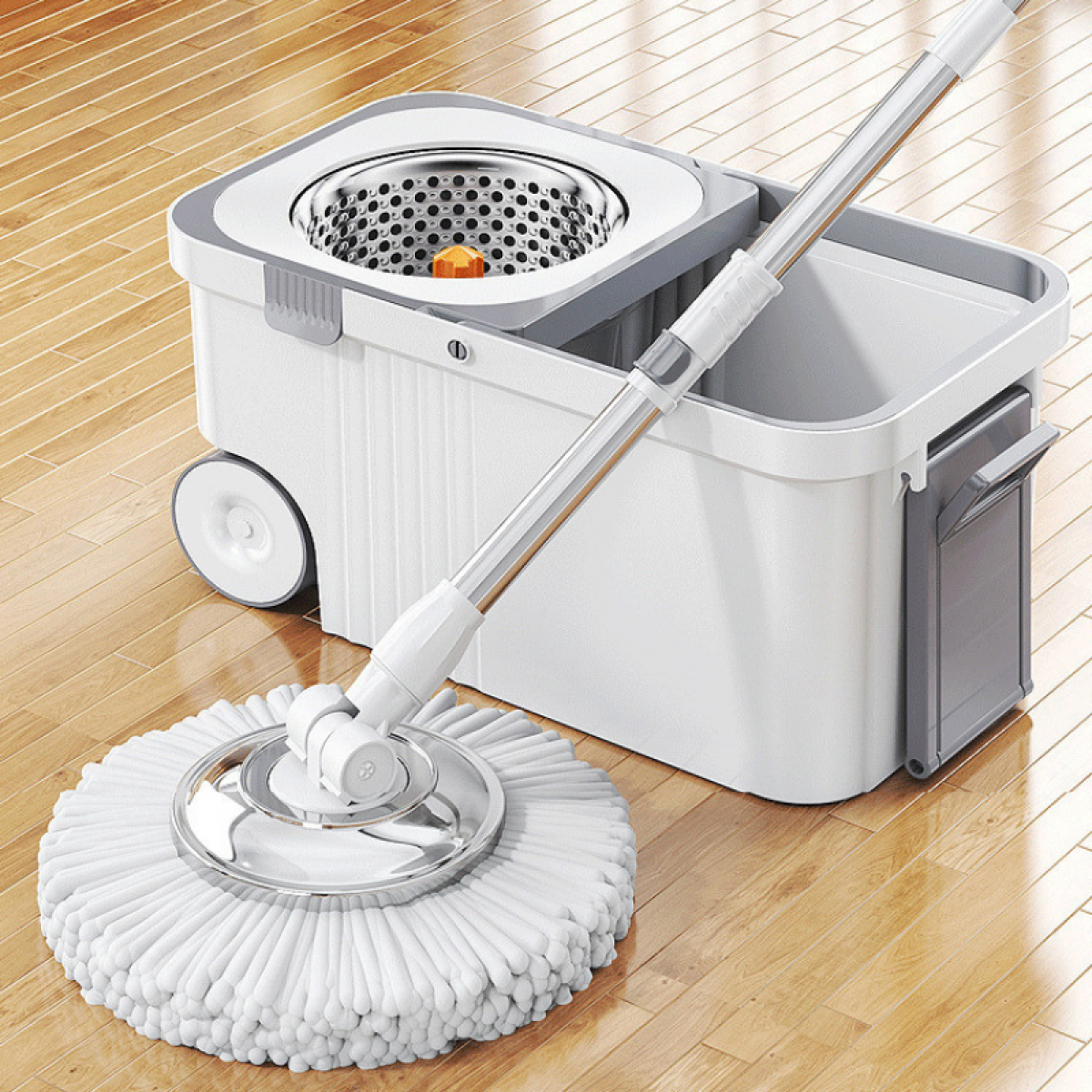 Set mop rotativ cu galeata, 4 rezerve