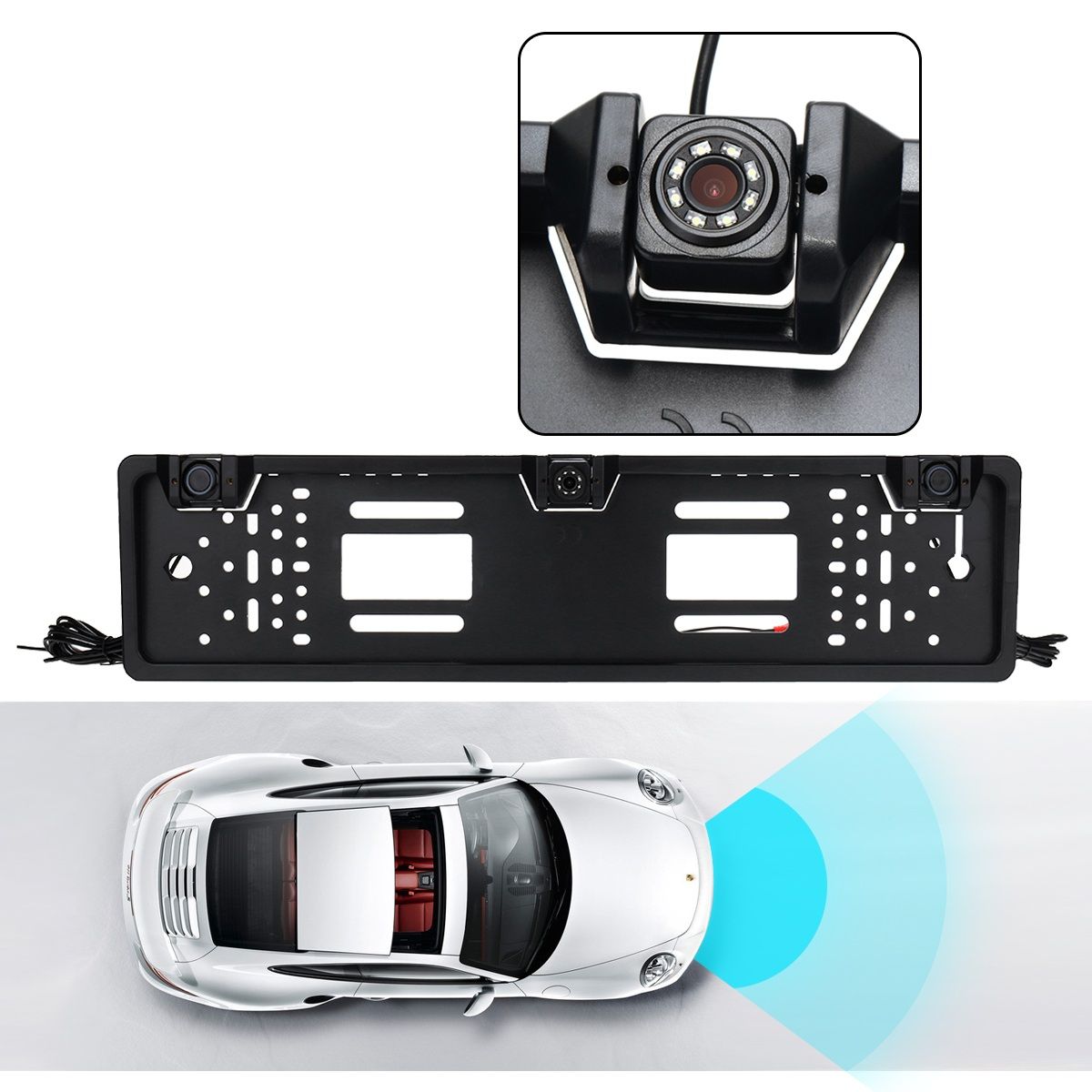 Set suport numar auto cu camera video marsarier