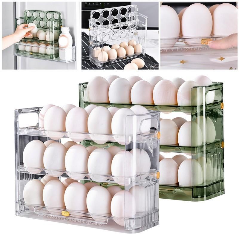 Set 2 x Cutie depozitare 30 oua, pentru usa frigiderului
