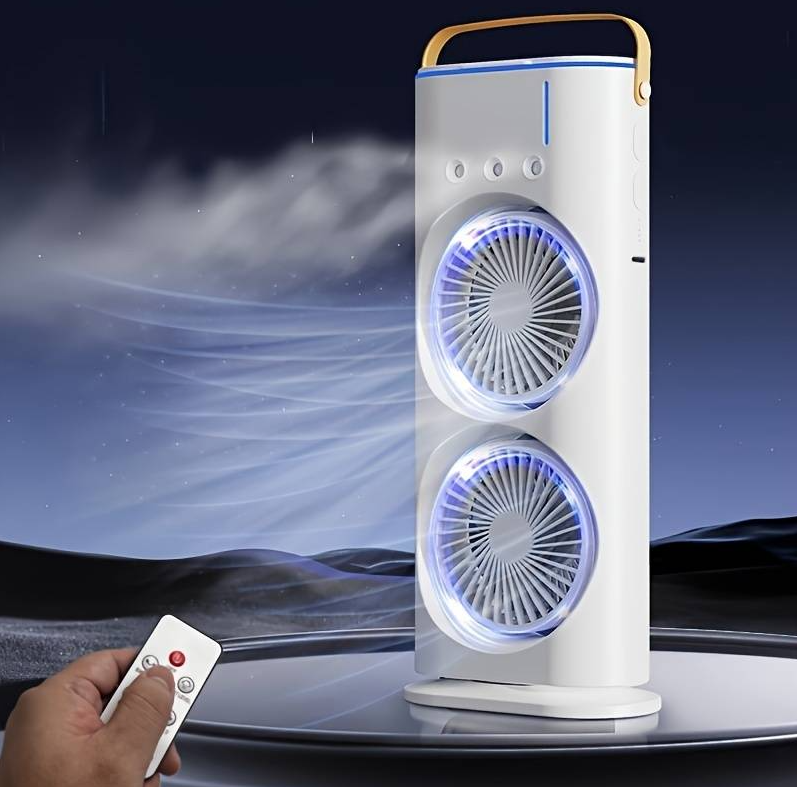 Ventilator Portabil Dublu Cu Umidificare Prin Pulverizare