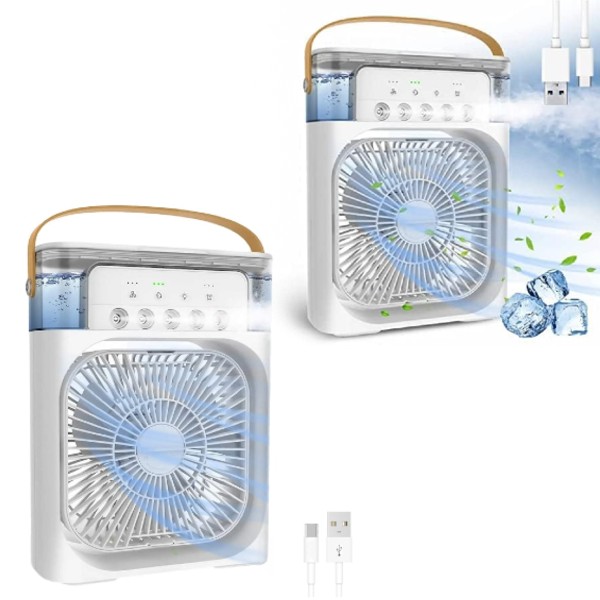 Set 2 x Ventilator cu rezervor de apa 600 ml
