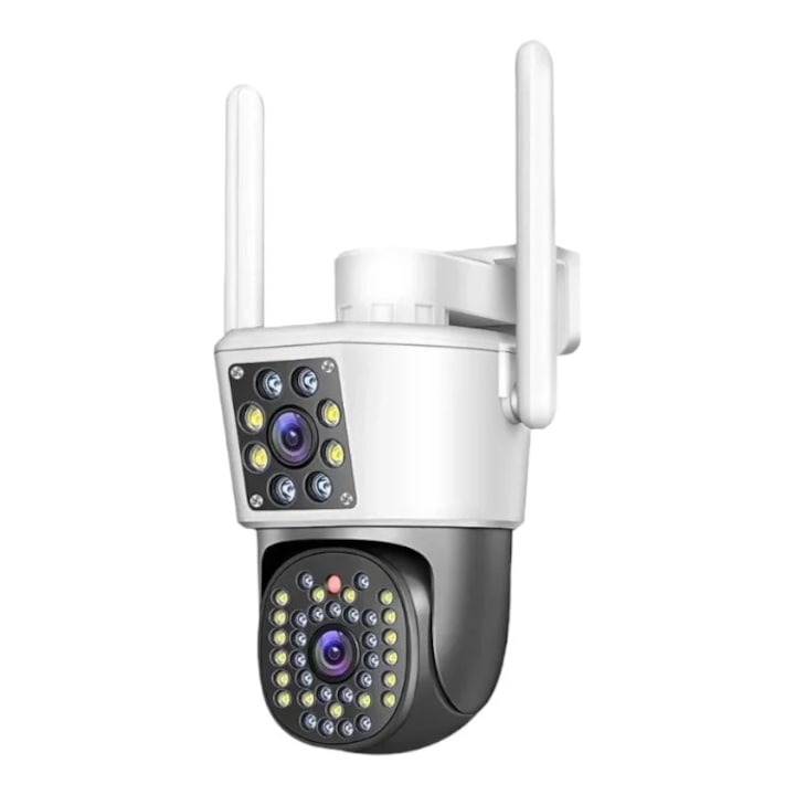 Camera Dubla WiFi Jortan 8293, 6MP, Full HD 4K, Detectare Miscare