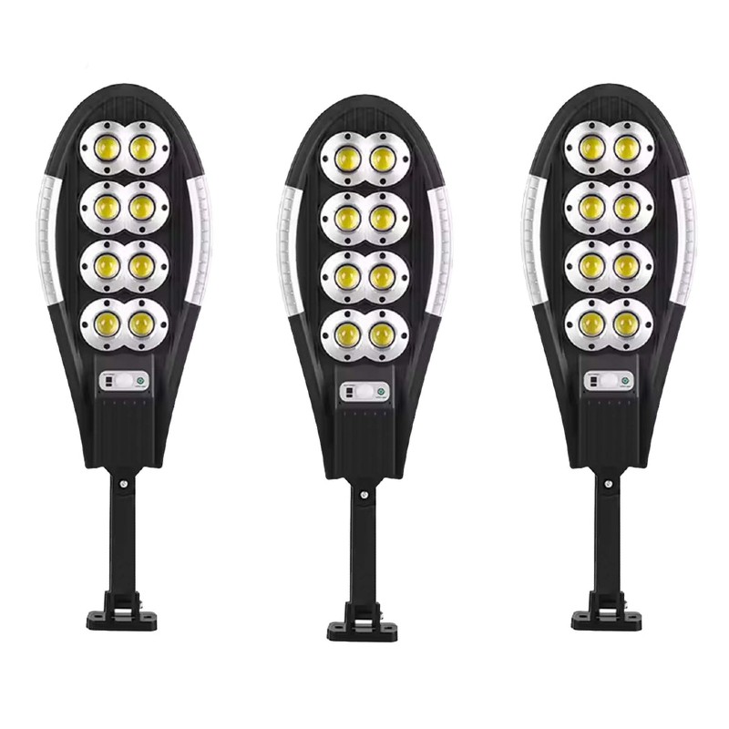 Set 3 x Lampa Solara Jortan 8 Celule 200 LED COB, Senzor de Miscare