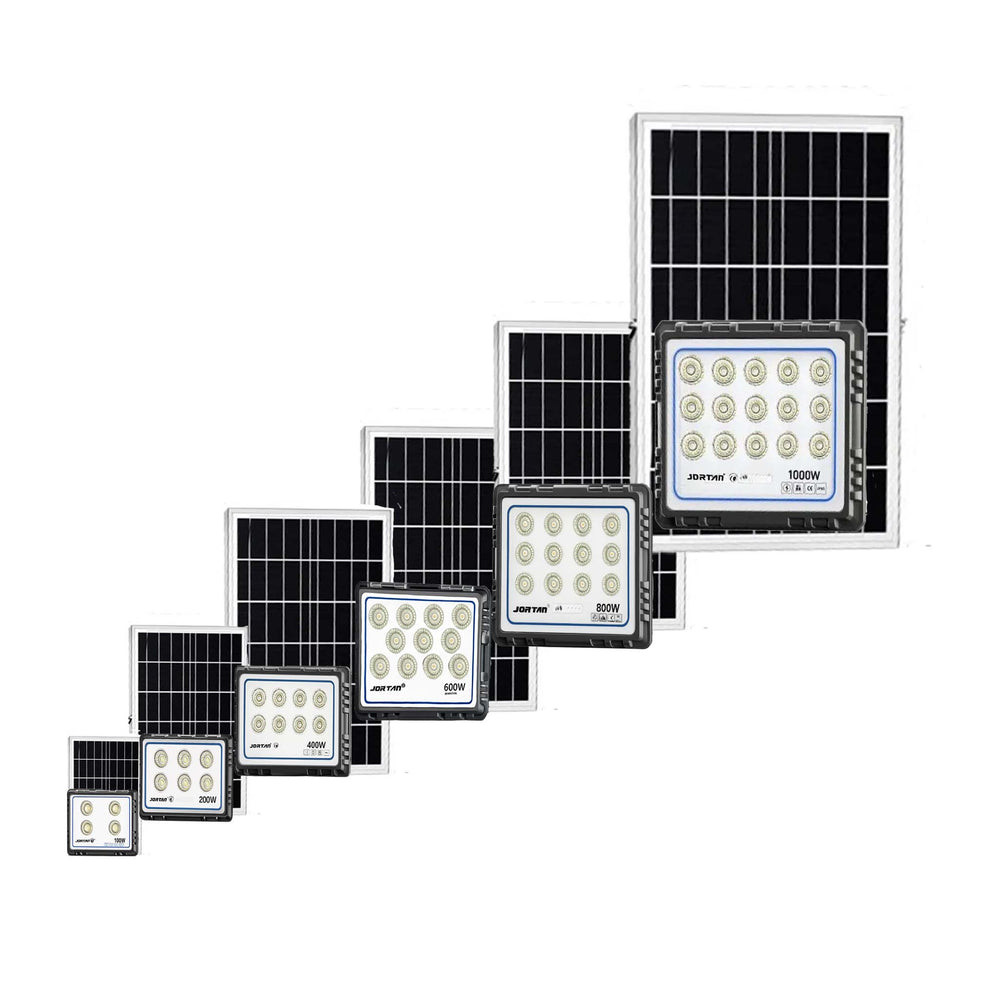 Proiector cu panou solar, Jortan 100W - 600W
