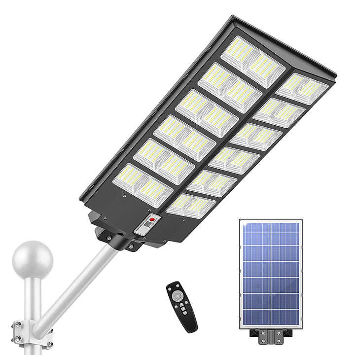 Lampa solara stradala 1000 W + Stalp de sustinere, Jortan