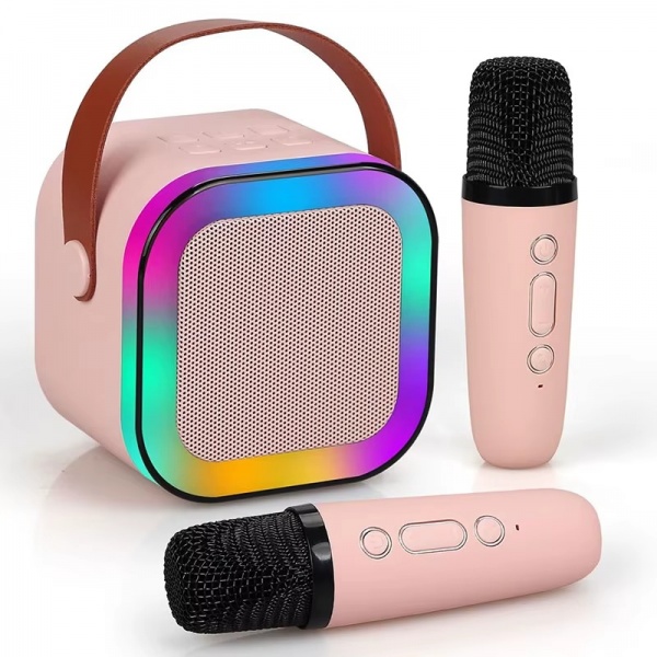 Set Karaoke cu 2 Microfoane, Boxa Portabila Bluetooth