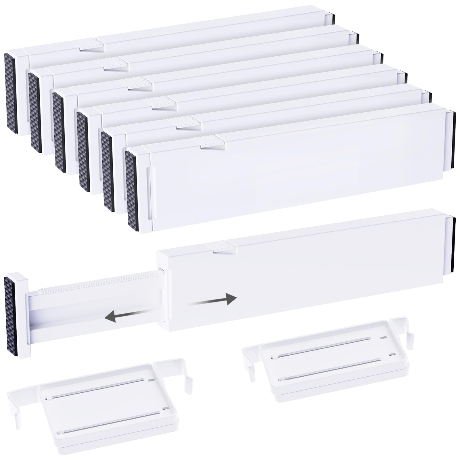 Separator reglabil pentru sertare, organizator extensibil 