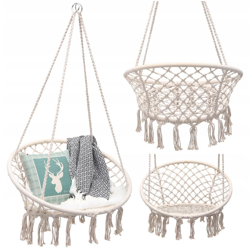 Hamac cocon - scaun suspendabil, Crem