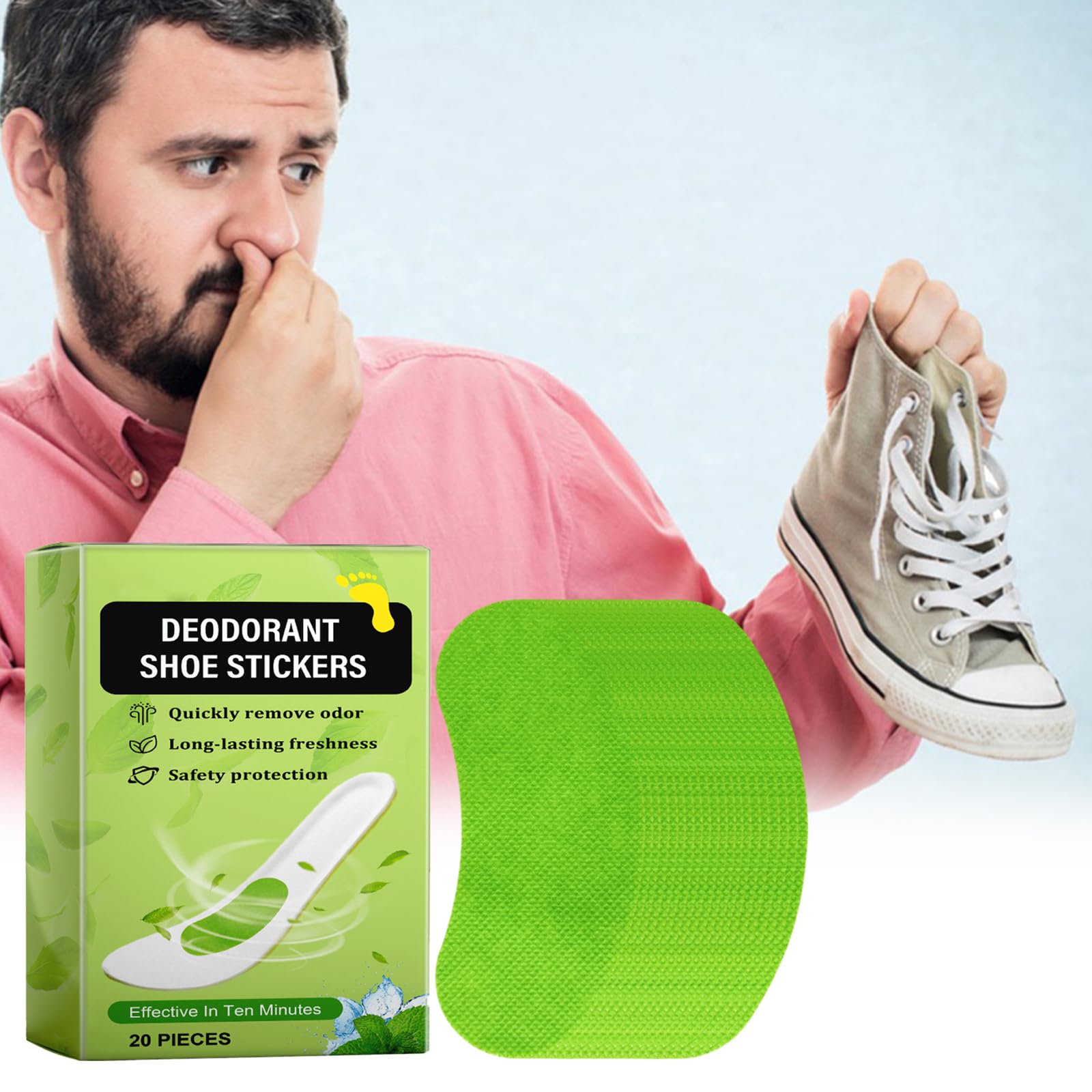 Set 20 stickere deodorante pentru incaltaminte