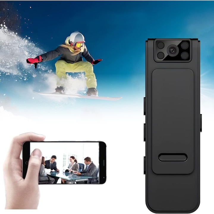 Camera video 1080p Full HD, slot card MicroSD, inregistrare audio