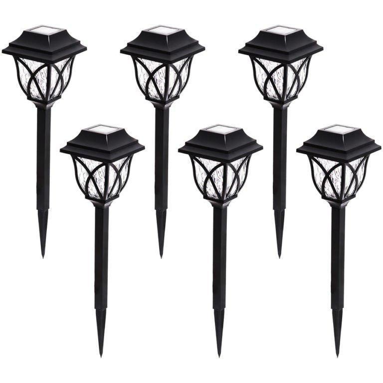 Set 6 x lampa solara felinar LED 43 cm