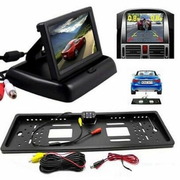Monitor LCD pliabil de 4.3 inch + Suport numar auto camera video