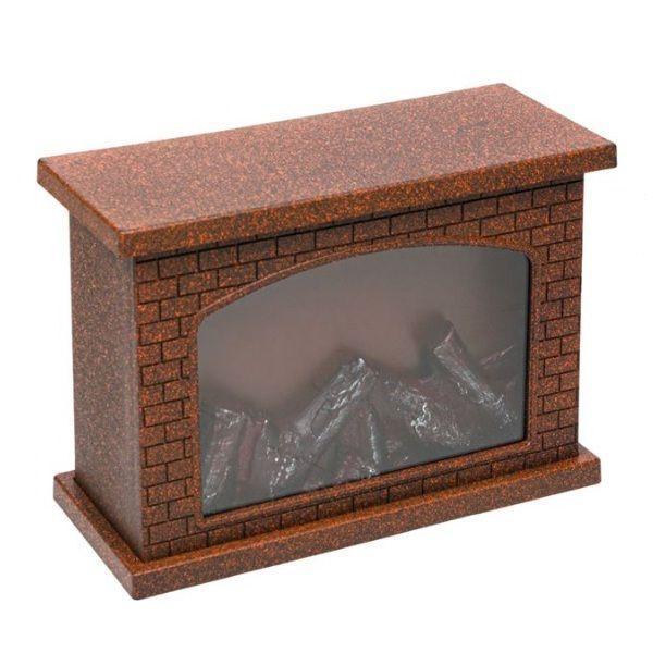 Lampa decorativa cu aspect de semineu Stone Fireplace