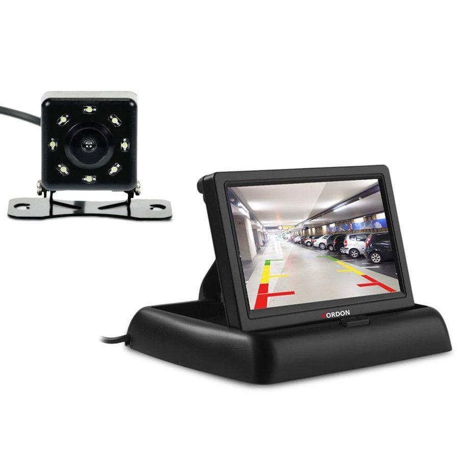 Camera auto video marsarier cu 8 LED si Monitor LCD pliabil de 4.3 inch