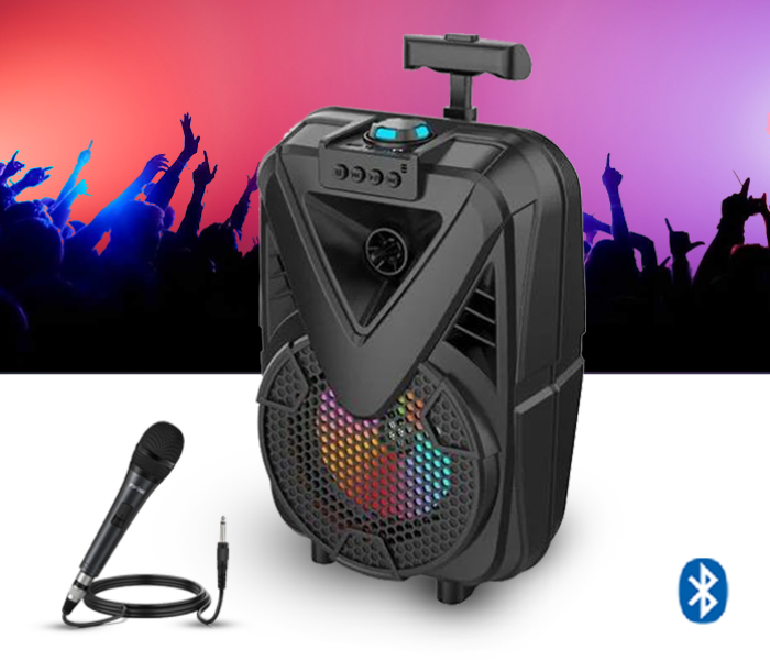 Boxa Karaoke Bluetooth, Radio FM, Microfon, Troller