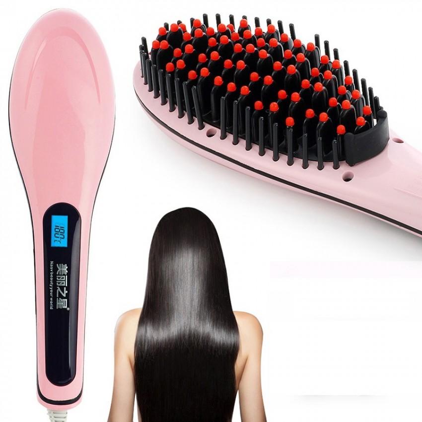 Straight Brush - Perie revolutionara de indreptat parul cu ioni si afisaj LCD