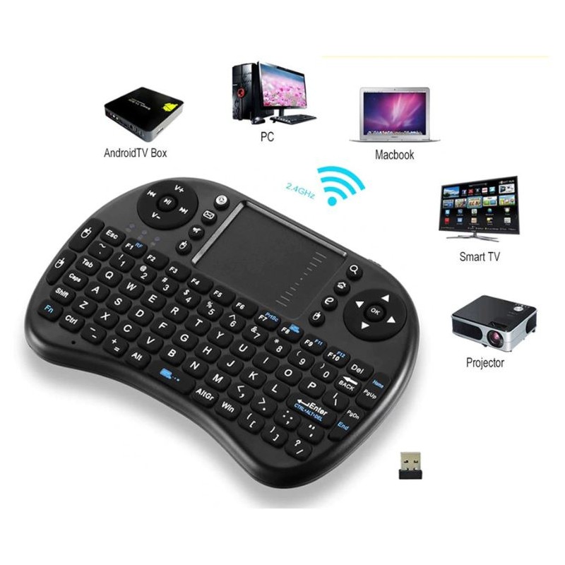Tastatura iluminata Wireless I8 Air Mouse cu touchpad