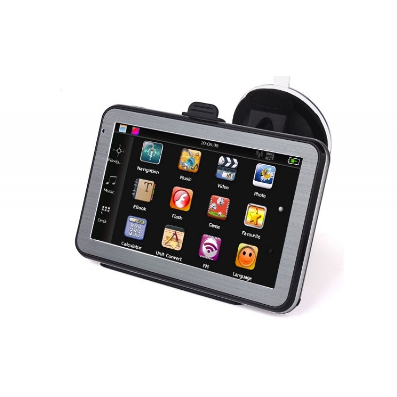 GPS auto in limba romana cu Bluetooth. Display 7 inch. Memorie interna 8 GB.