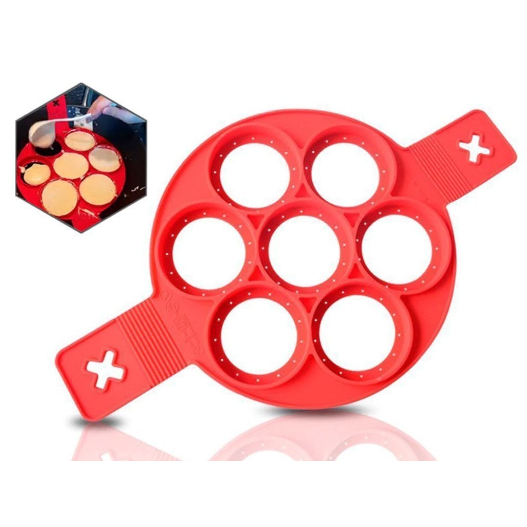 Set 2 x forma din silicon pentru clatite si oua