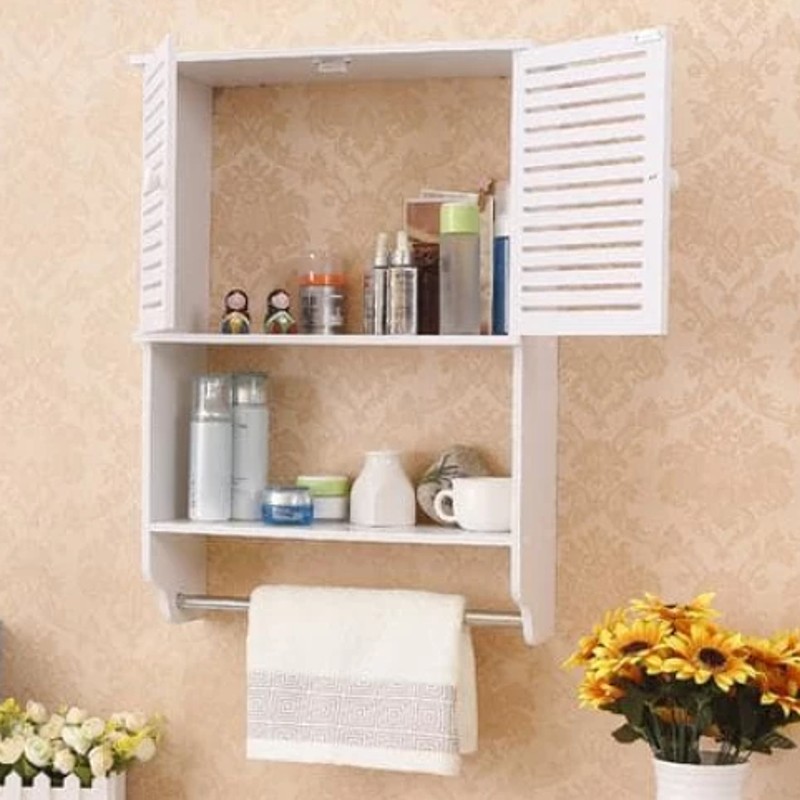Dulap de perete pentru baie, 60 x 41 x 15 cm​, Alb