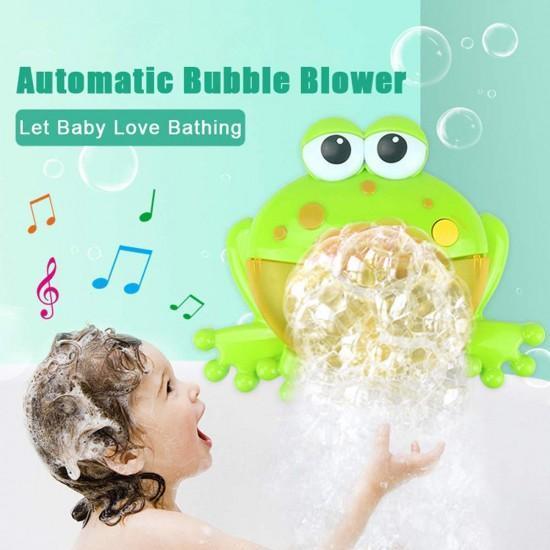 Jucarie muzicala pentru baloane si spuma de baie, Broscuta verde