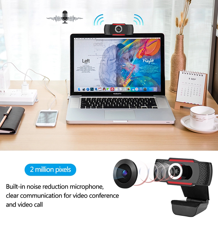 Camera video WEB cu microfon, USB, Full HD 1080P