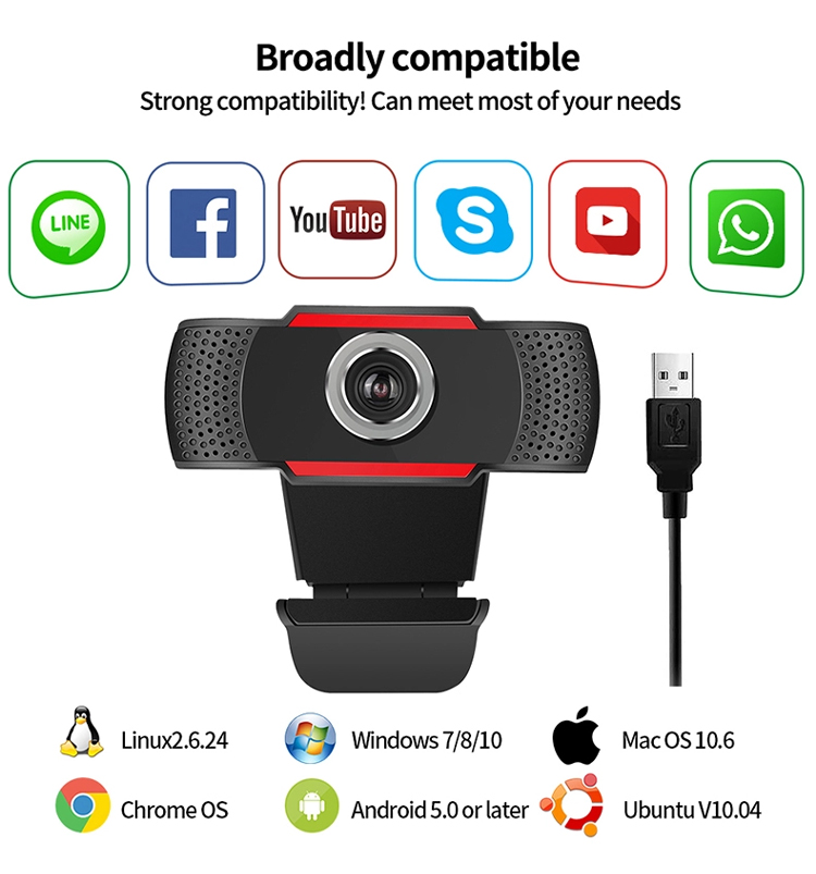 Camera video WEB cu microfon, USB, Full HD 1080P