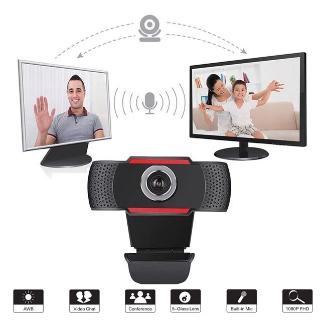Camera video WEB cu microfon, USB, Full HD 1080P