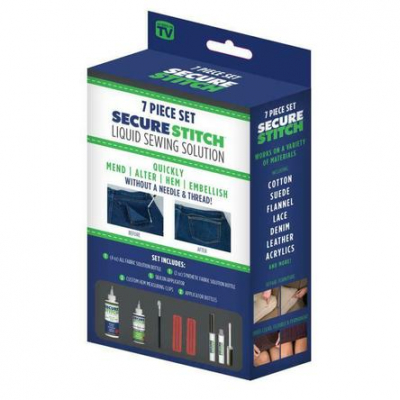 Kit pentru lipire tesatura sintetica, 7 piese - Secure Stitch