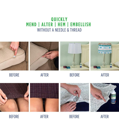 Kit pentru lipire tesatura sintetica, 7 piese - Secure Stitch