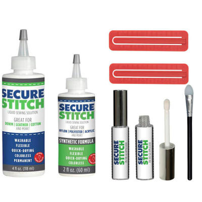 Kit pentru lipire tesatura sintetica, 7 piese - Secure Stitch