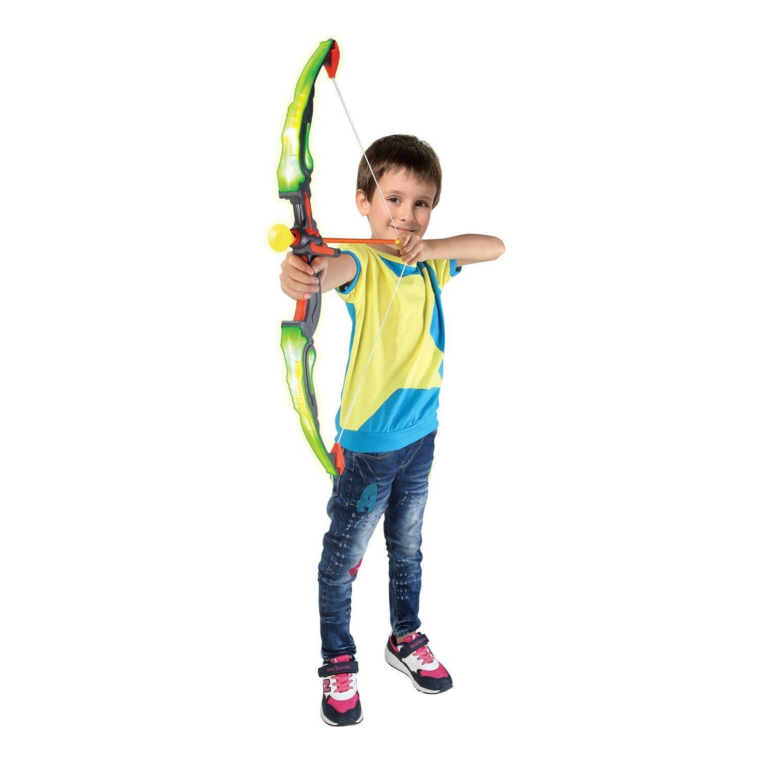 Arc de jucarie pentru copii, model arc cu sageti si tinta, multicolor