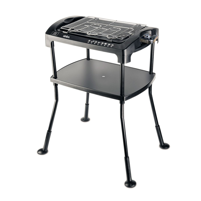 Gratar electric Sinbo SBG7102A, 2000W, tava grasime, termostat 5 trepte