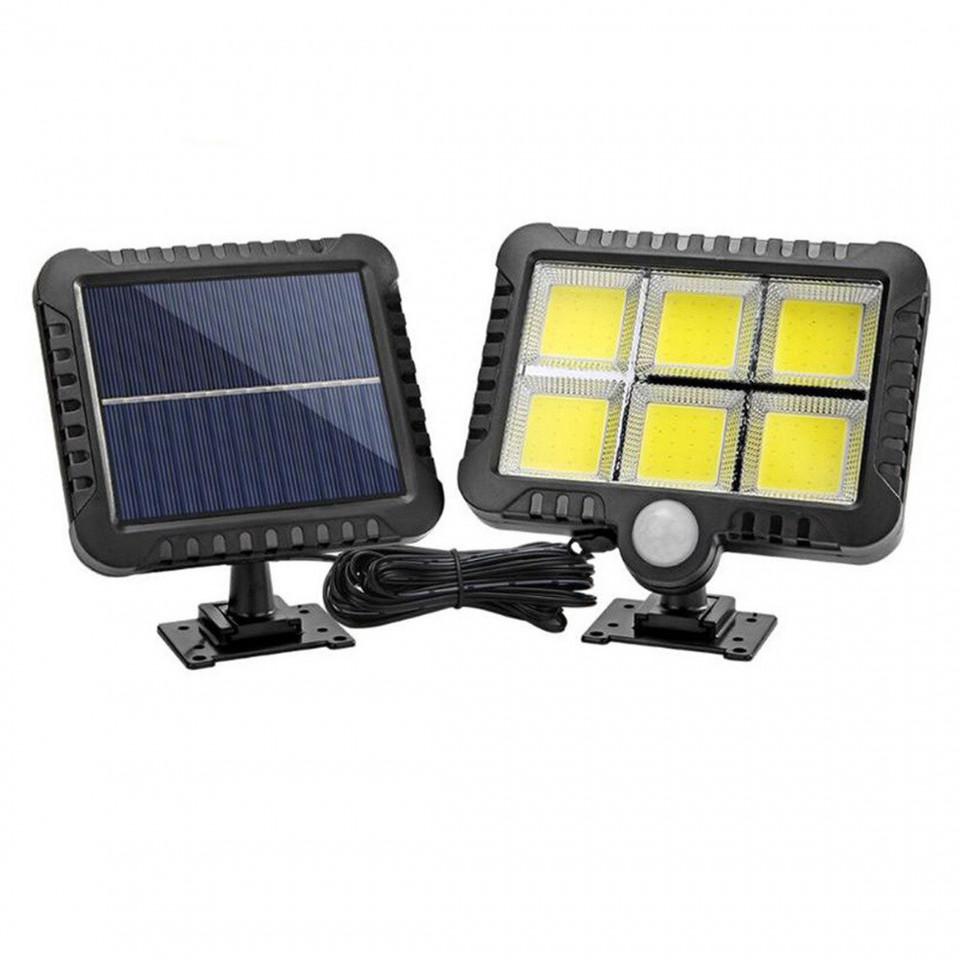 Proiector solar 120 LED COB senzor de lumina si miscare