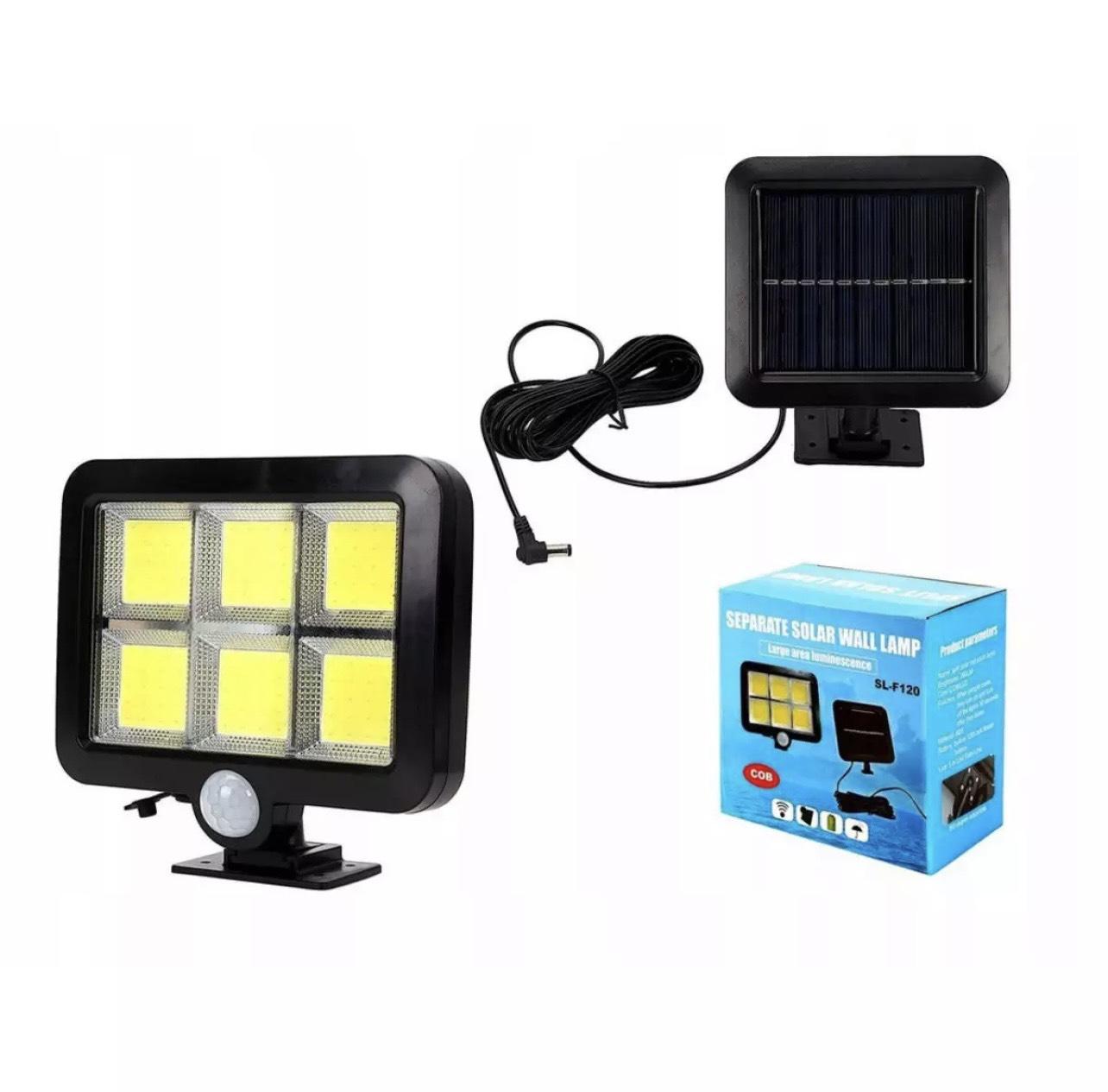 Proiector solar 120 LED COB senzor de lumina si miscare