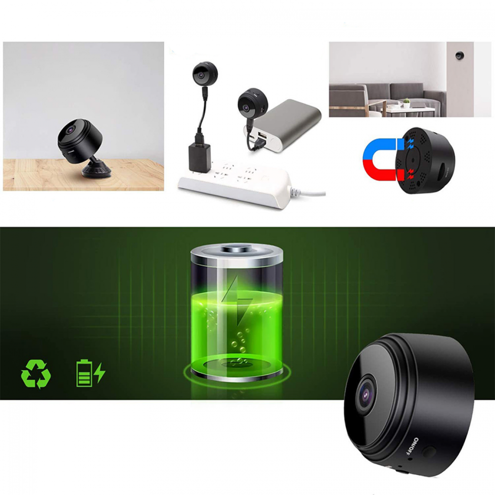 Camera video Wi-Fi 1080p HD, unghi 150, NightVision, Senzor de miscare