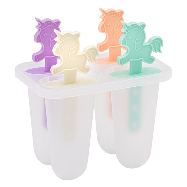 Set 4 forme inghetata - ponei colorati