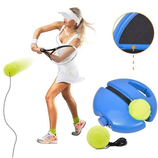 Set pentru antrenament de tenis minge cu elastic