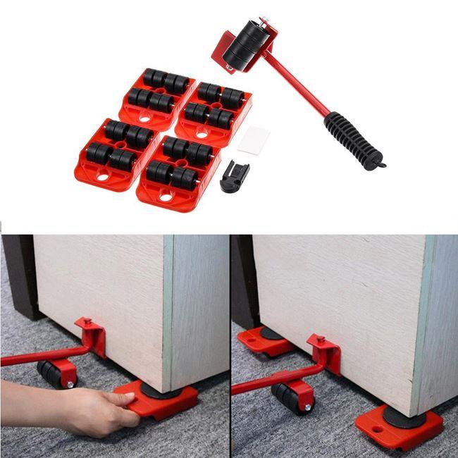 Set transportat si ridicat mobila, capacitate 300 kg