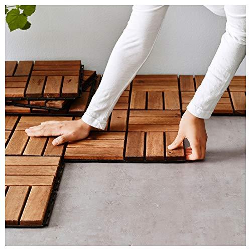 Dale din lemn pentru balcon, 30x30x2 cm, Set 9 bucati