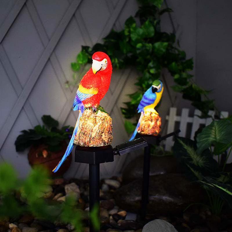 Lampa solara de gradina, decoratiune papagal