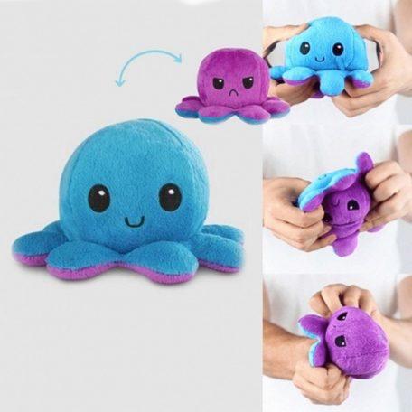 Set 5 x Caracatita reversibila din plus, fata fericita si fata trista