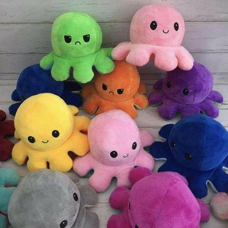 Set 5 x Caracatita reversibila din plus, fata fericita si fata trista