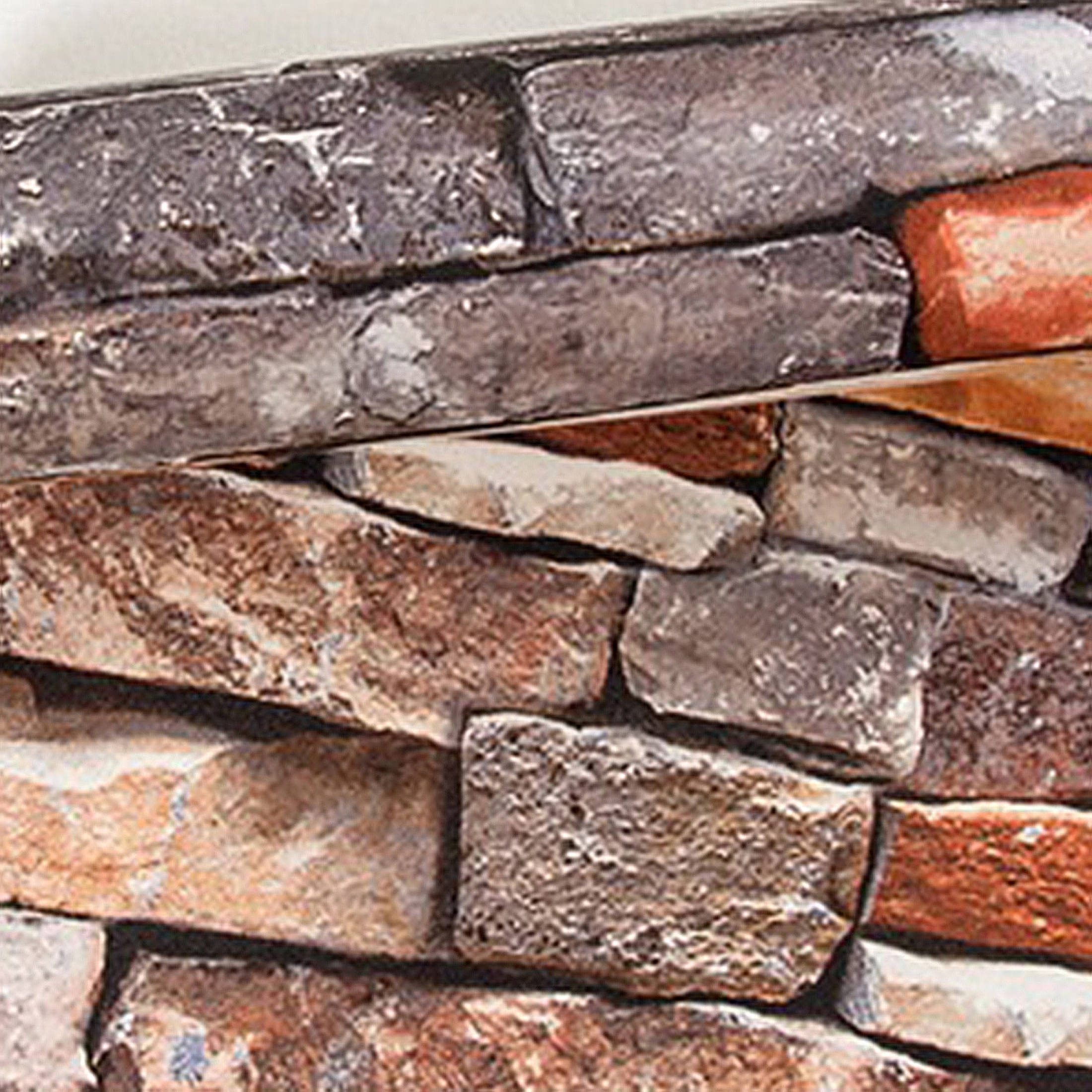 Set 5 x Placa de tapet adeziv caramizi, Stone Bricks, 77x70 cm