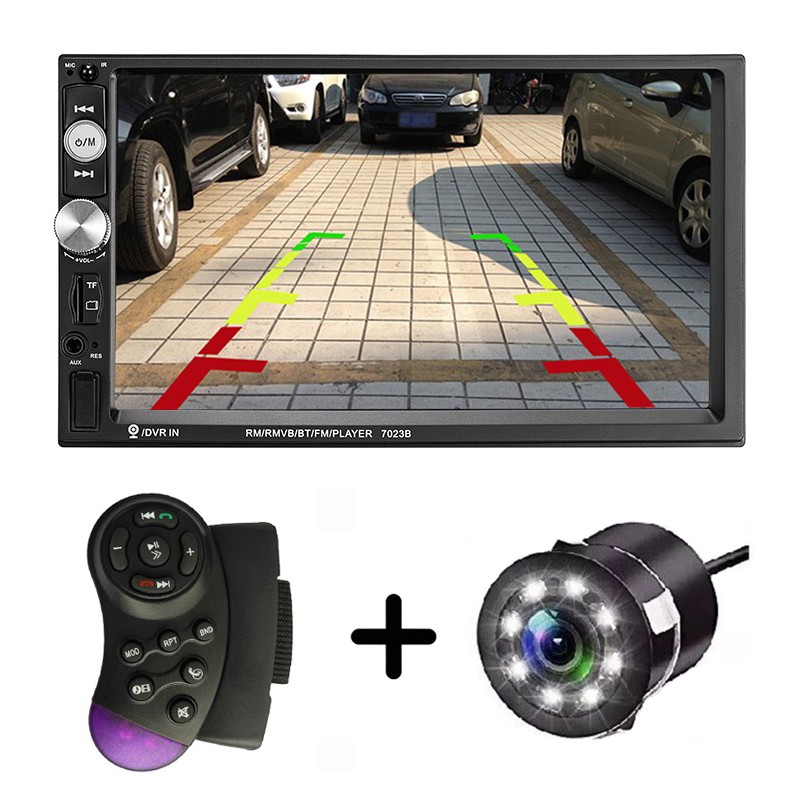 MP5 Player auto + Camera de marsarier HD + Bluetooth mirrorlink android ios