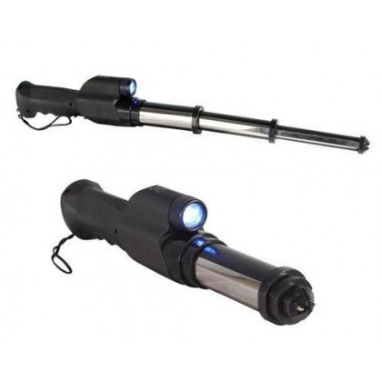 Dispozitiv autoaparare: electrosoc, alarma, baston telescopic cu lanterna