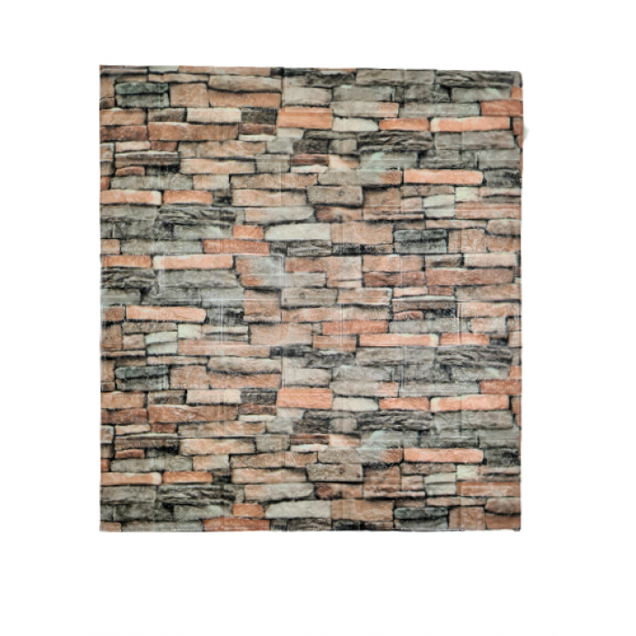 Set 5 x Placa de tapet adeziv caramizi, Stone Bricks 3, 77x70 cm
