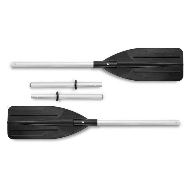Barca gonflabila cu vasle si pompa, Challenger 3 Intex, 2.95 M x 1.37 M