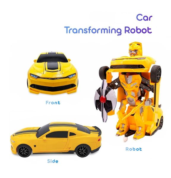 Masina de jucarie tranformabila in robot, telecomanda inclusa